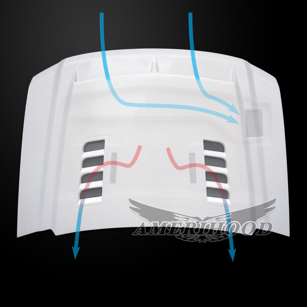 GMC Sierra 1500 Type-E Style Functional Ram Air Hood